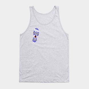 Bootblack Pride bootprint right Tank Top